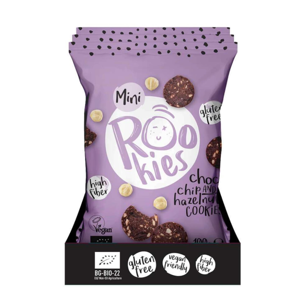 Bett'r Cookie Bio Mini Frucht-Cookies Choc Chip & Haselnuss