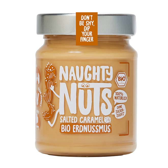 Naughty Nuts Nussbutter Bio Erdnussmus Salted Caramel