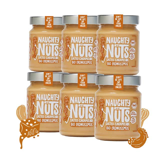 Naughty Nuts Nussbutter Bio Erdnussmus Salted Caramel